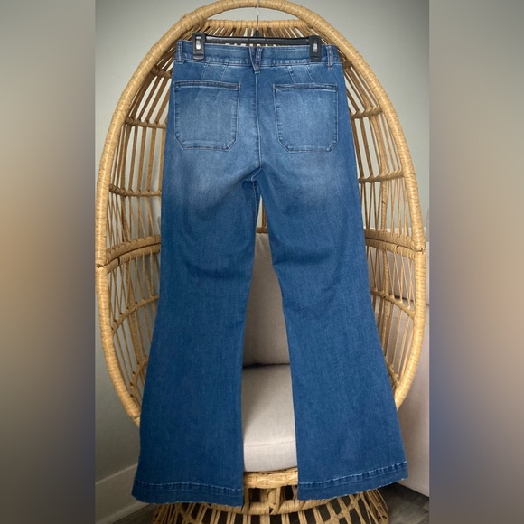 Democracy Ab Technology High Rise Flare Jeans Size 10 | Boho Chic Denim - Picture 2 of 4